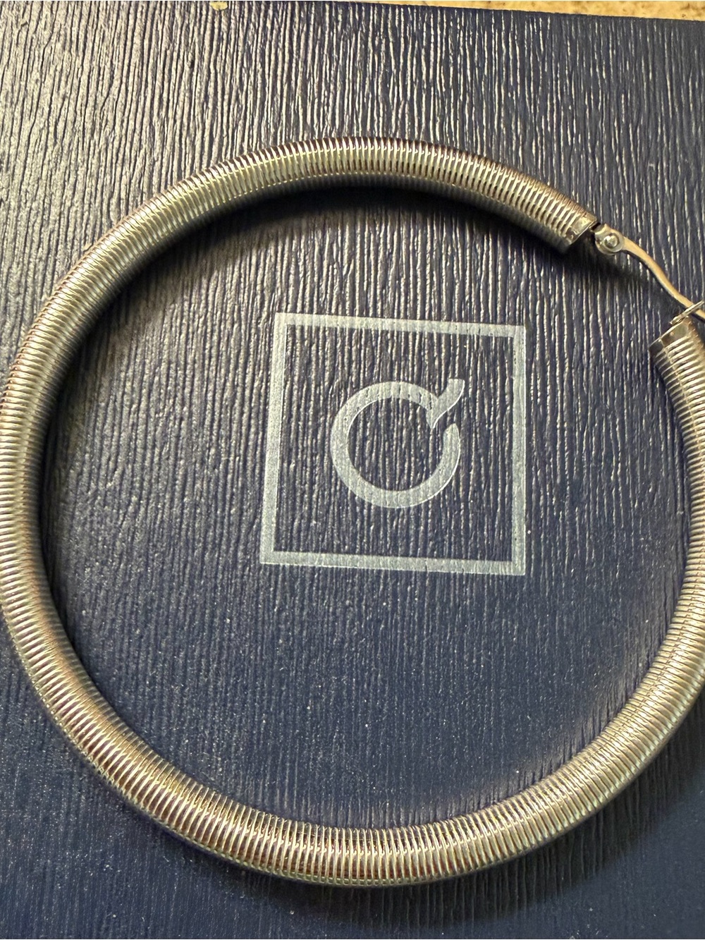 QVC Silver-Tone Coiled Hoop Earrings